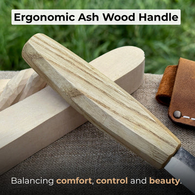 Hand - Forged Sloyd Knife, 9 cm (3.54 inches) - 3