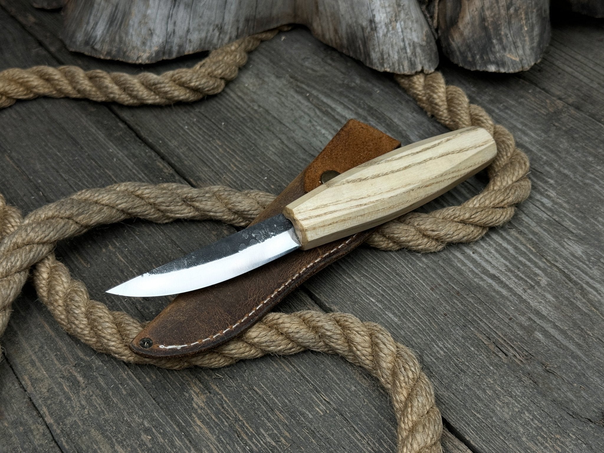 Hand - Forged Sloyd Knife, 9 cm (3.54 inches) - 1