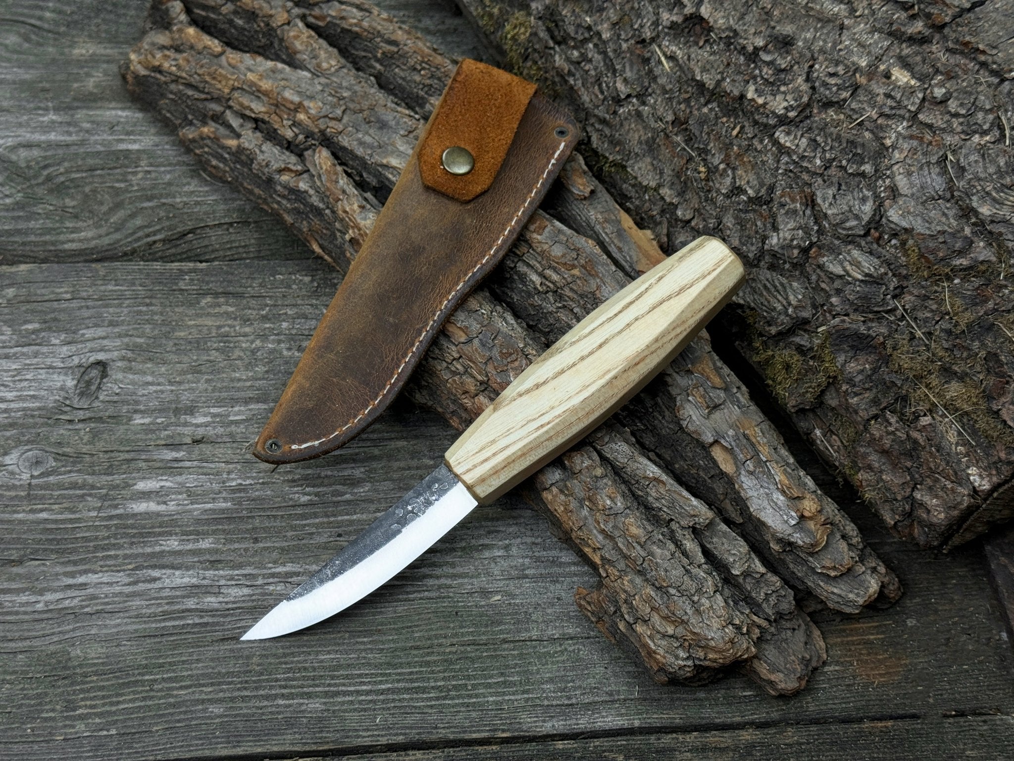 Hand - Forged Sloyd Knife, 9 cm (3.54 inches) - 2