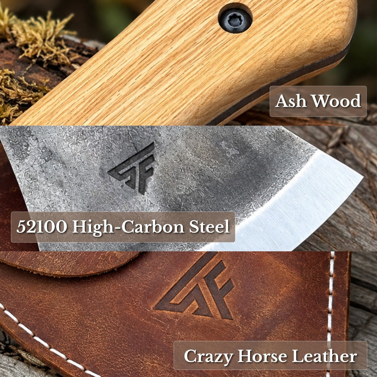 Hand-Forged Small Bushcraft Axe, 570 g / 1.25 lb - 6