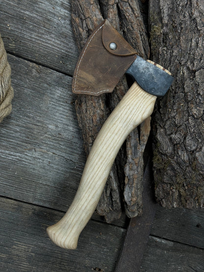 Hand - Forged Small Carving Axe, 0.66 kg (1.46 lb) - 2