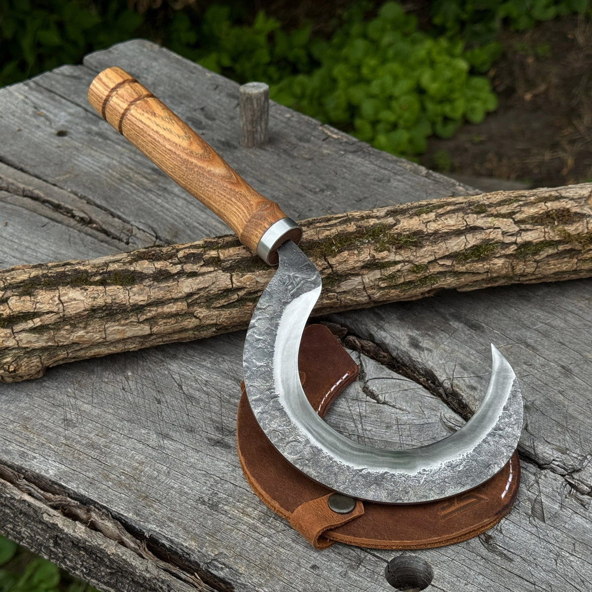 Hand-Forged Small Sickle, ⌀9 cm (3.54 inches) - 1