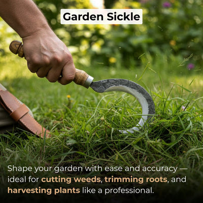 Hand - Forged Small Sickle, ⌀9 cm (3.54 inches) - 8