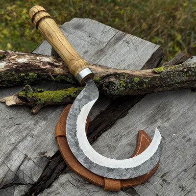 Hand - Forged Small Sickle, ⌀9 cm (3.54 inches) - 1