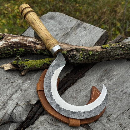 Hand - Forged Small Sickle, ⌀9 cm (3.54 inches) - 1