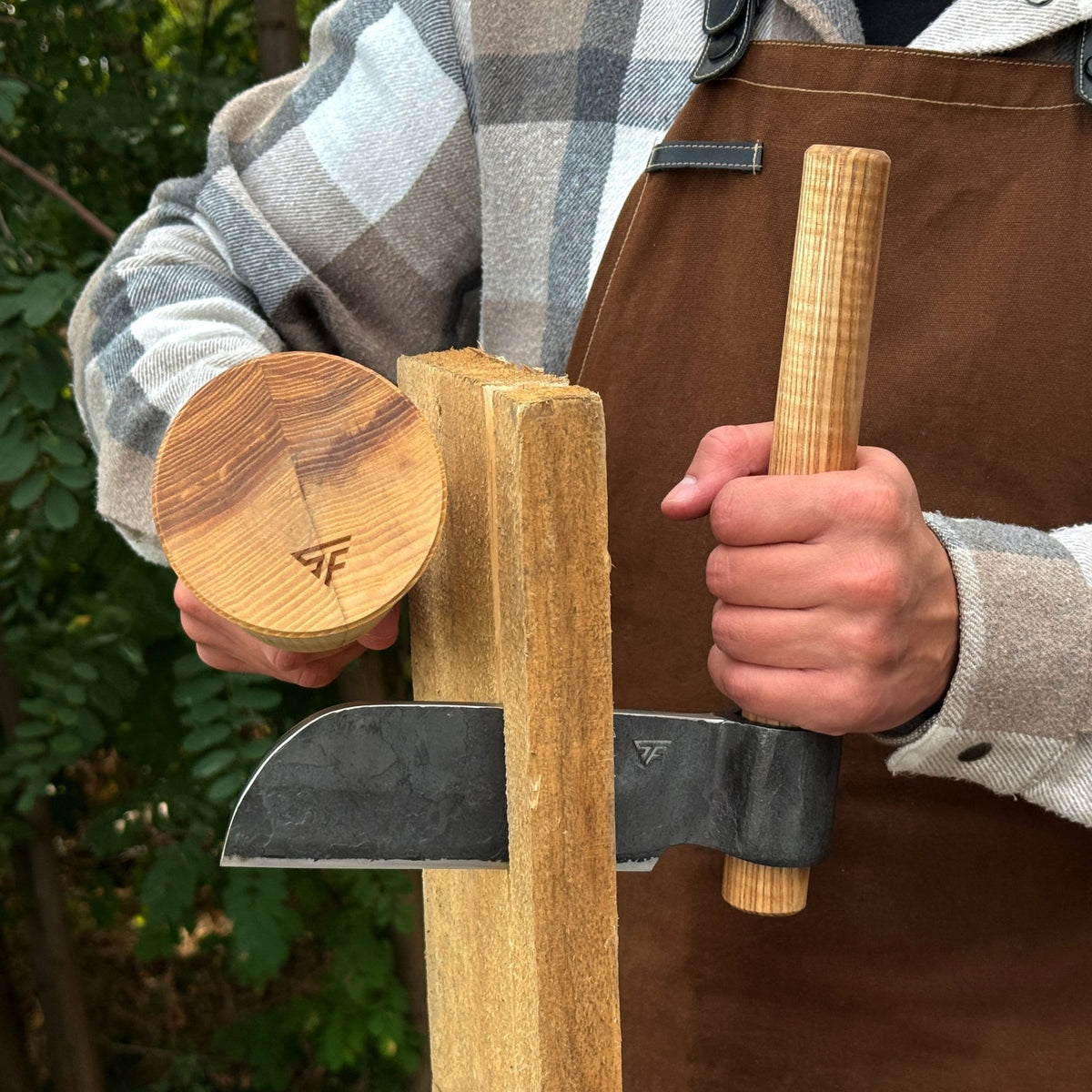 Hand-Forged Small Splitting Froe, 15.5 cm / 6.1 in - 4