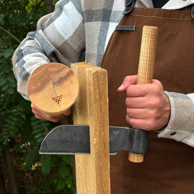 Hand-Forged Small Splitting Froe, 15.5 cm / 6.1 in - 4