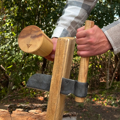 Hand-Forged Small Splitting Froe, 15.5 cm / 6.1 in - 5