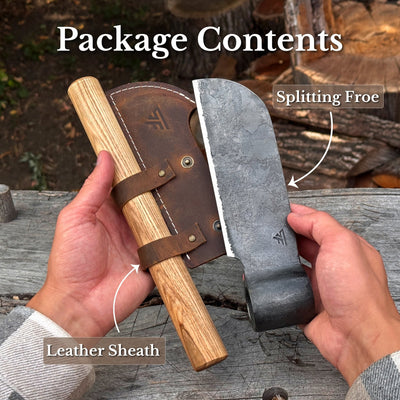 Hand-Forged Small Splitting Froe, 15.5 cm / 6.1 in - 9