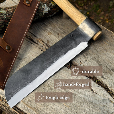 Hand-Forged Splitting Froe, 25.5 cm / 10 in - 2