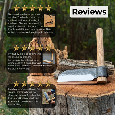 Hand - Forged Splitting Froe, Blade - 15.5 cm (6.1 inches) - 9