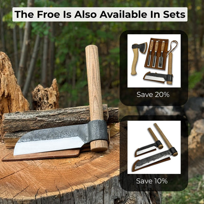 Hand - Forged Splitting Froe, Blade - 15.5 cm (6.1 inches) - 10