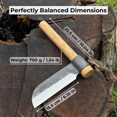 Hand - Forged Splitting Froe, Blade - 15.5 cm (6.1 inches) - 5