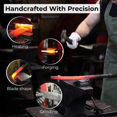 Hand - Forged Splitting Froe, Blade - 15.5 cm (6.1 inches) - 8