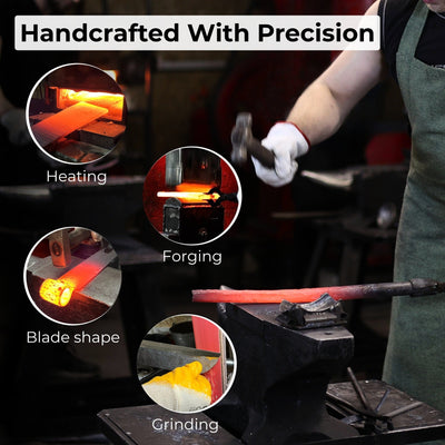 Hand - Forged Splitting Froe, Blade - 25.5 cm (10 inches) - 8