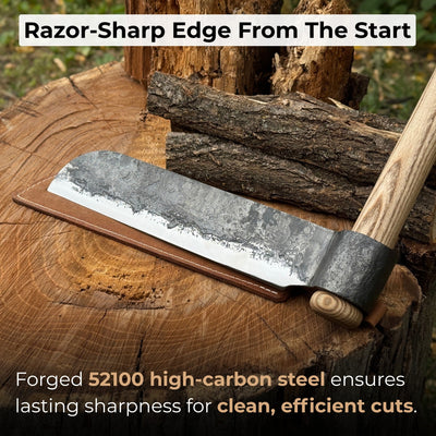 Hand - Forged Splitting Froe, Blade - 25.5 cm (10 inches) - 2