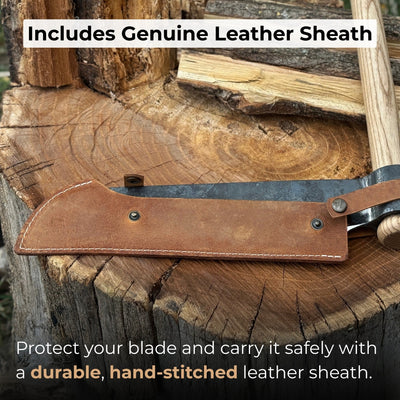 Hand - Forged Splitting Froe, Blade - 25.5 cm (10 inches) - 4