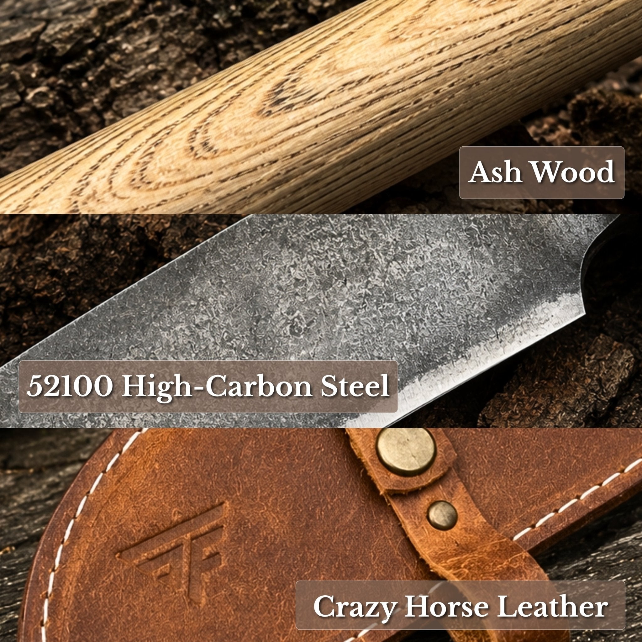 Hand-Forged Splitting Froe, Blade - 25.5 cm (10 inches) - 7