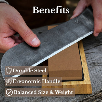 Hand-Forged Splitting Froe, Blade - 25.5 cm (10 inches) - 8