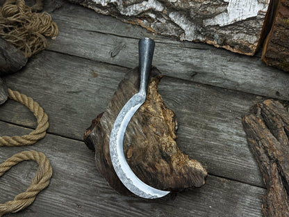 Hand - Forged Steel Medium Sickle, 16.5 cm (6.50 inches) - 3