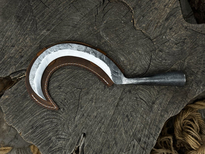 Hand - Forged Steel Sickle, 11.5 cm (4.53 inches) - 8