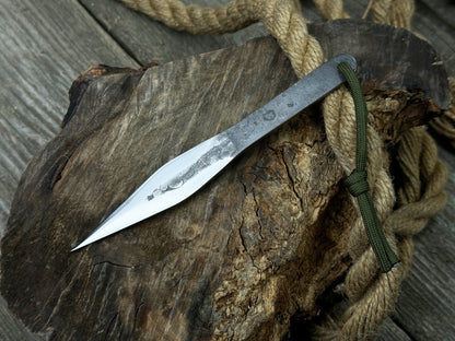 Hand - Forged Throwing Knife, 17 cm (6.69 inches) - 4