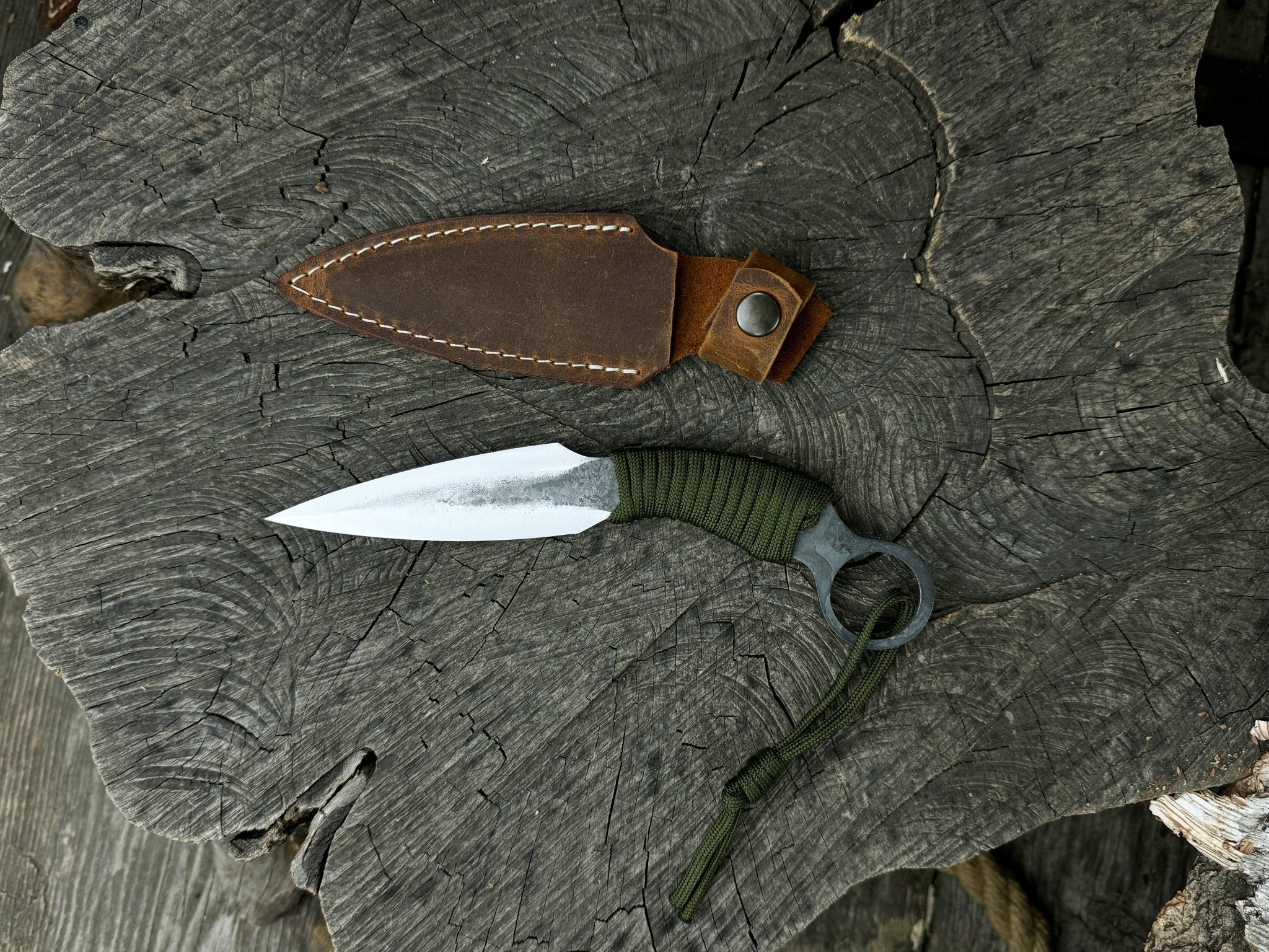 Hand - Forged Throwing Knife, 20 cm (7.9 inches) - 5