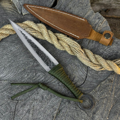 Hand - Forged Throwing Knife, 23 cm (9 inches) - 8