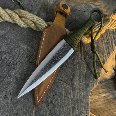 Hand - Forged Throwing Knife, 23 cm (9 inches) - 6