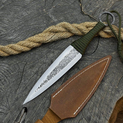Hand - Forged Throwing Knife, 23 cm (9 inches) - 12