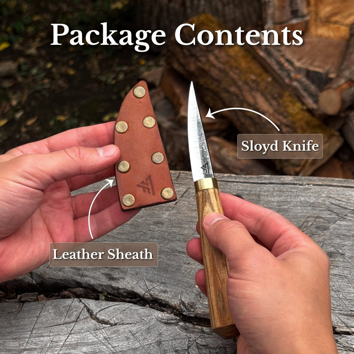 Hand Forged Whittling Sloyd Knife, 7.5 cm / 2.95 in - 9