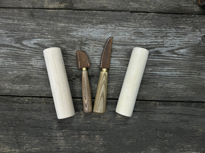 Hand-Forged Wood Carving Tool Set with Wooden Blanks WS9 - Sharky ...