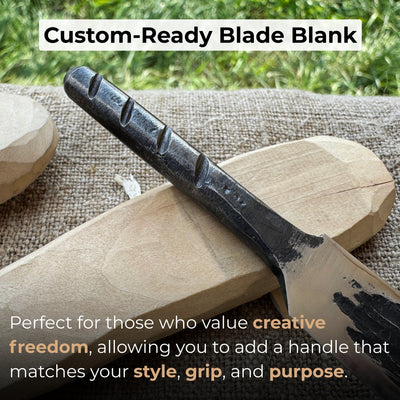 Hand - Forged Yakut Blade with Leather Sheath, 10 cm (3.93 inches) - 3