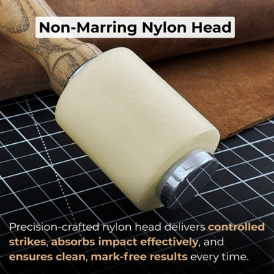 Handmade Mallet with Nylon Head, 21.5 cm (8.46 inches) - 3