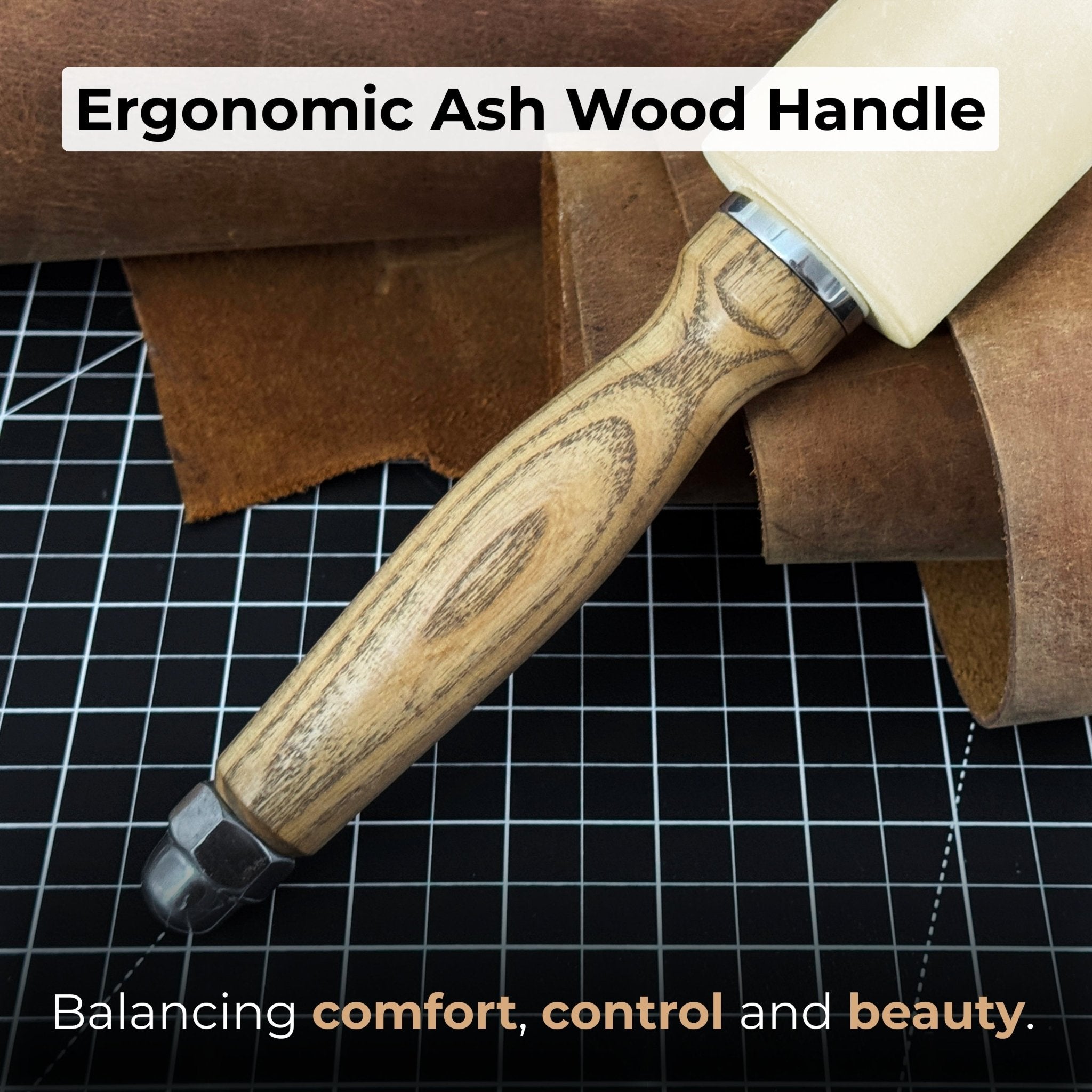 Handmade Mallet with Nylon Head, 21.5 cm (8.46 inches) - 4