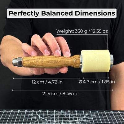 Handmade Mallet with Nylon Head, 21.5 cm (8.46 inches) - 5