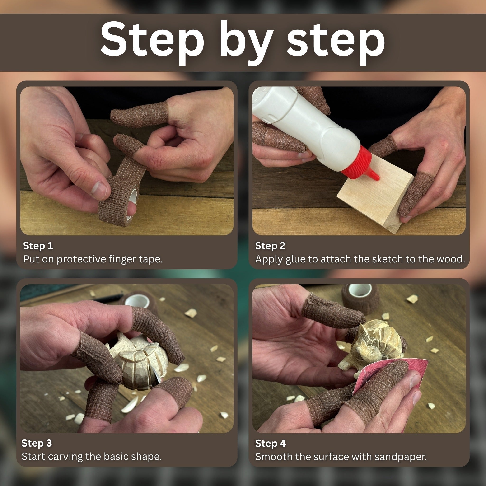 Hedgehog Carving Kit - Complete Starter Whittling Kit for Beginners, Adults, Teens, and Kids - 5