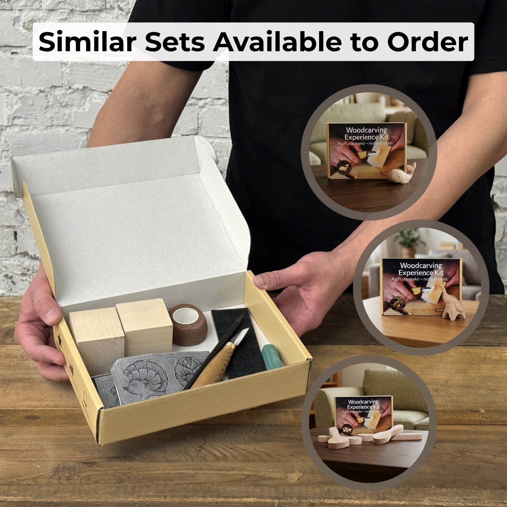 Hedgehog Carving Kit - Complete Starter Whittling Kit for Beginners, Adults, Teens, and Kids - 13