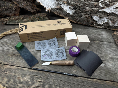 Hedgehog Carving Kit - Complete Starter Whittling Kit for Beginners, Adults, Teens, and Kids - 6