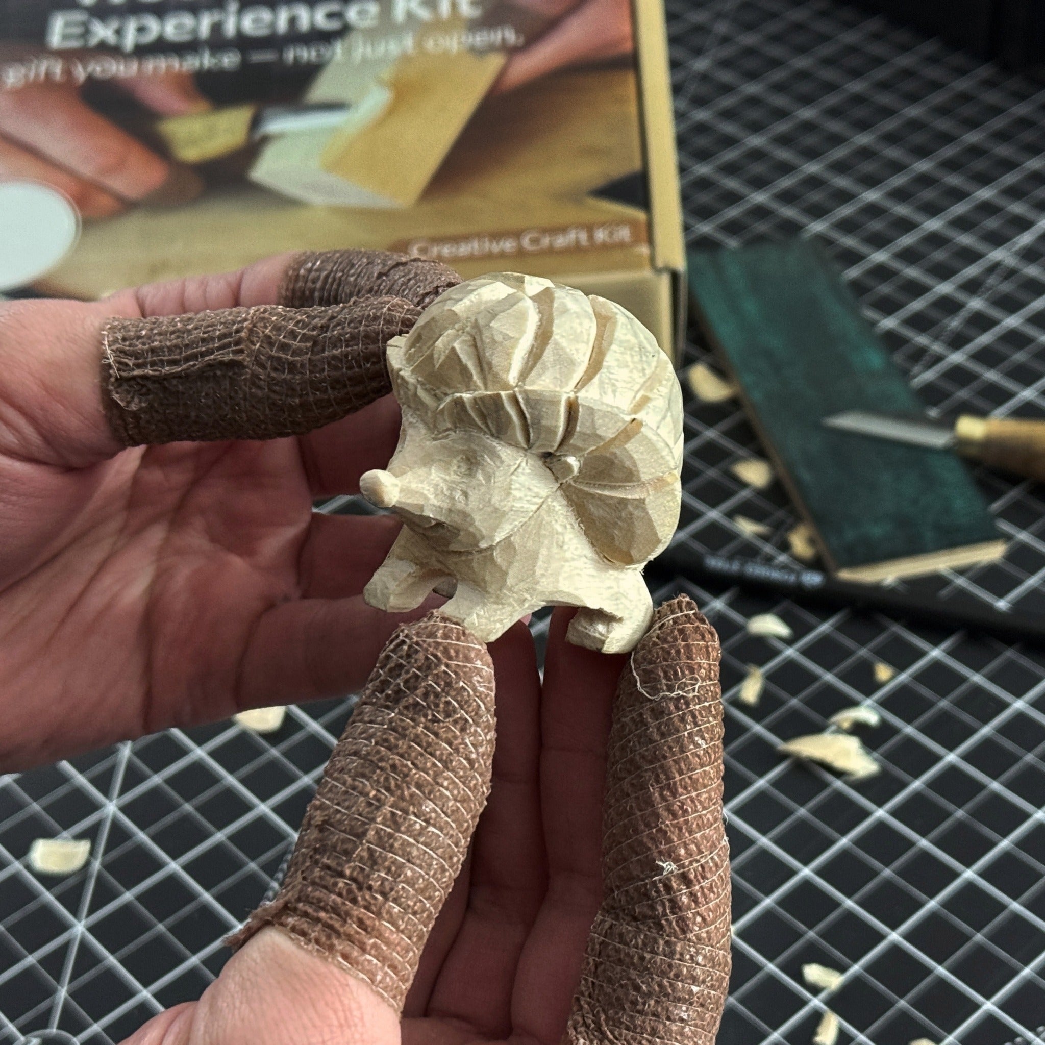 Hedgehog Carving Kit - Complete Starter Whittling Kit for Beginners, Adults, Teens, and Kids - 6