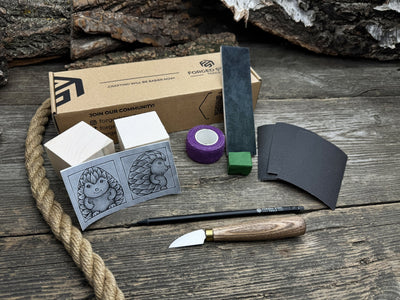 Hedgehog Wood Carving Kit – Ideal for Beginners, Adults, Teens and Kids - 1