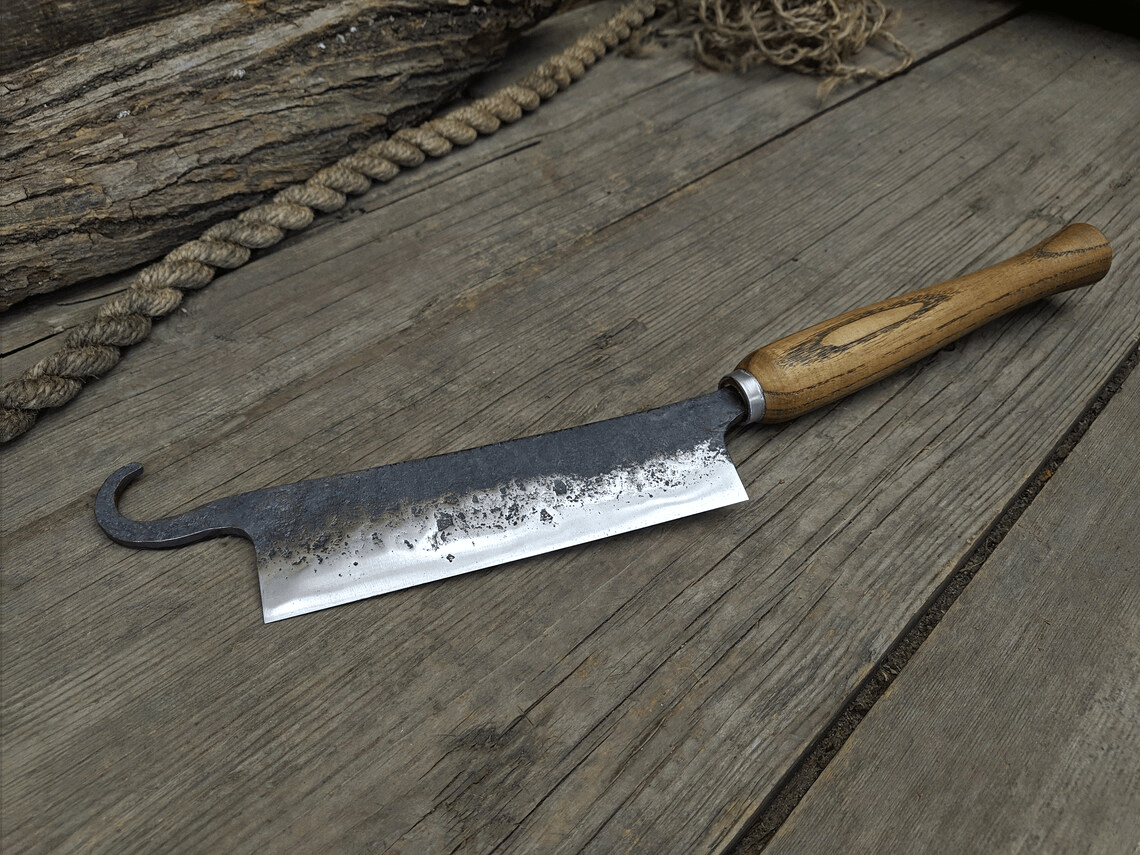 Hand-Forged Small Stock Knife - Cloggers knife - Forged Steel Tools