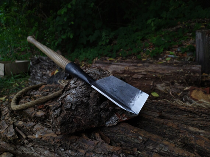 Hand-Forged Large V-chisel , 4x4 cm (1.6 x 1.6 inches) - Forged Steel Tools