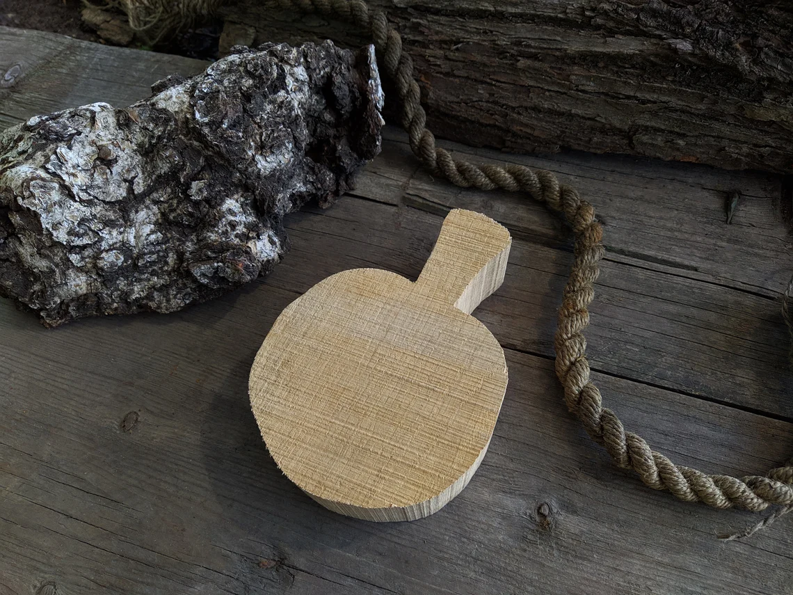 Wooden Kuksa Blank, Total Length 17.5 cm (6.9 inches) - Forged Steel Tools