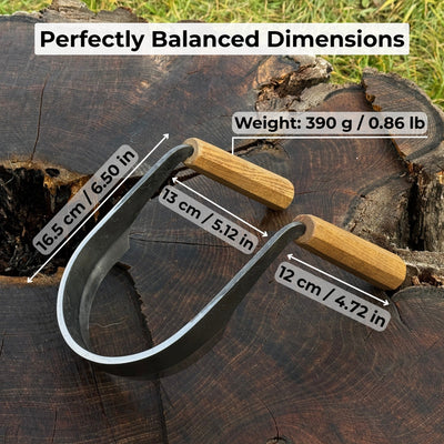 Inshave (Half - Rounded Drawknife), 13 cm (5.1 inches) - 5