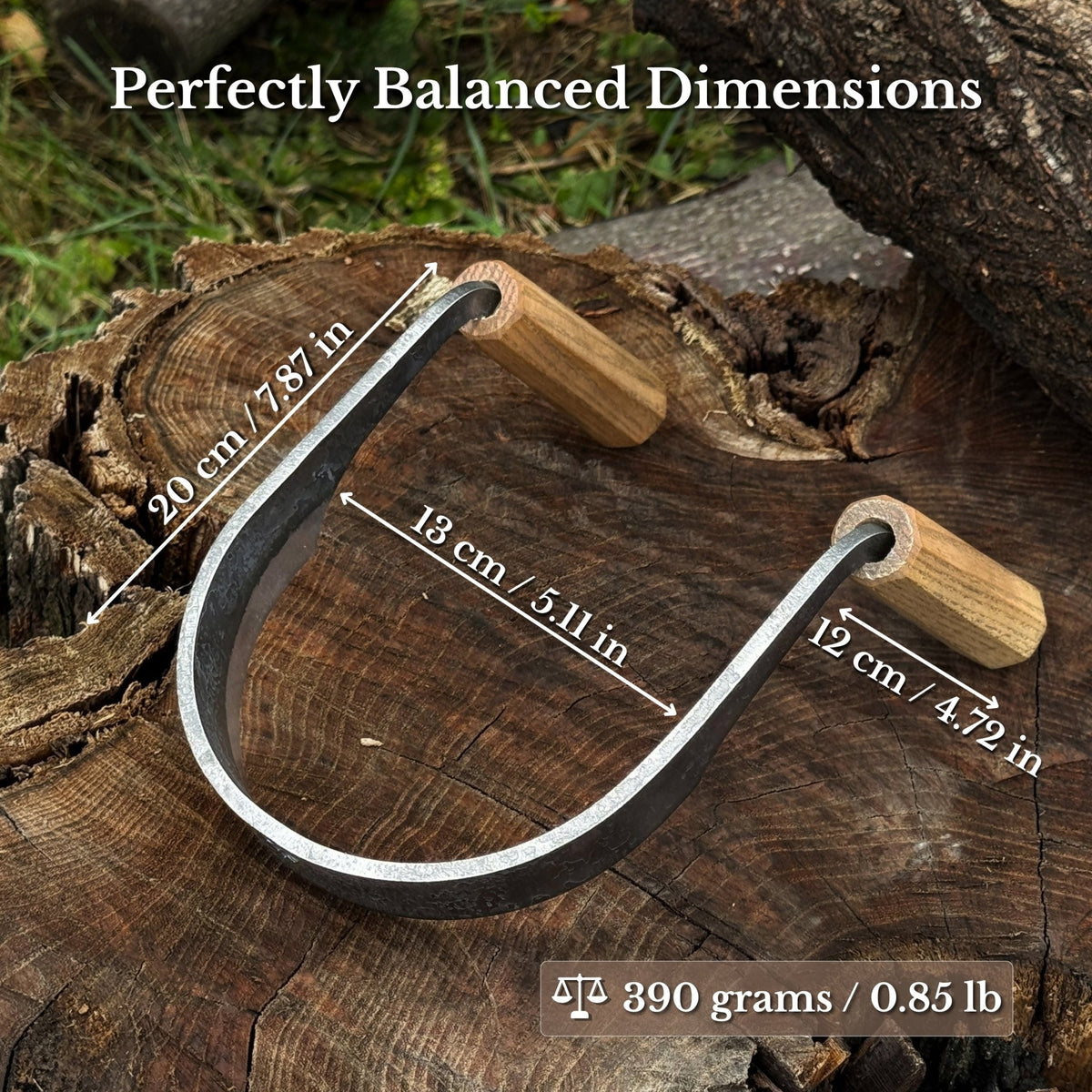 Inshave (Half-Rounded Drawknife), 13 cm (5.1 inches) - 2