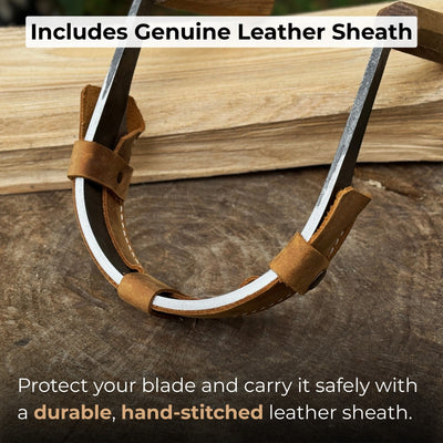 Inshave (Half - Rounded Drawknife), 13 cm (5.1 inches) - 4