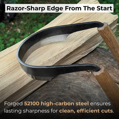 Inshave (Half - Rounded Drawknife), 13 cm (5.1 inches) - 2