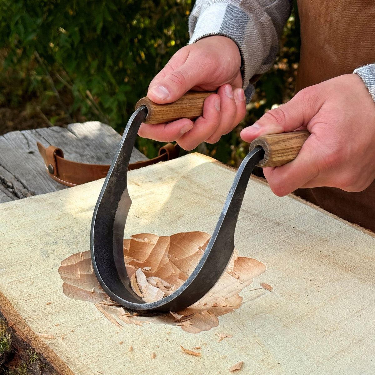 Inshave (Half-Rounded Drawknife), 13 cm (5.1 inches) - 4