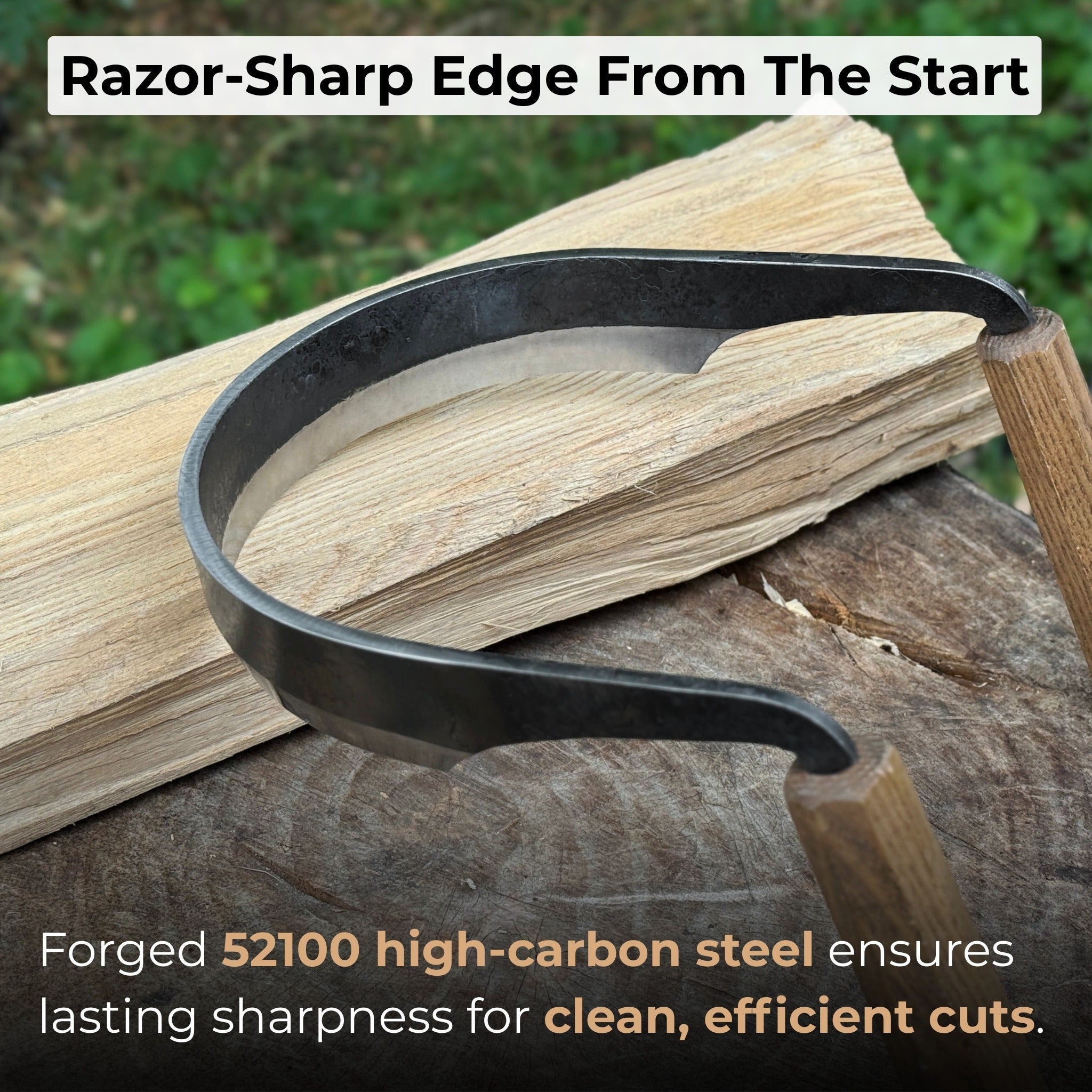 Inshave (Half - Rounded Drawknife), 16.5 cm (6.5 inches) - 2